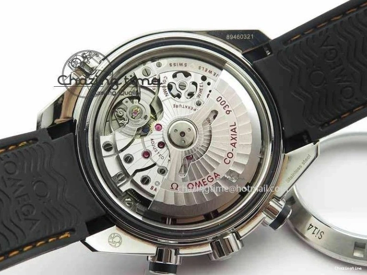 0131 Planet Ocean Master Chrono 45mm SS OM 1:1 Best Edition Black Dial Orange 12 On Rubber Strap A Durable 8169